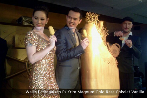 Wall’s Perkenalkan Es Krim Magnum Gold Rasa Cokelat Vanilla