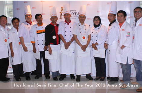 Hasil-hasil Semi Final Chef of The Year 2012 Area Surabaya