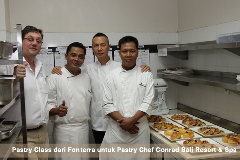 Pastry Class dari Fonterra untuk Pastry Chef Conrad Bali Resort & Spa