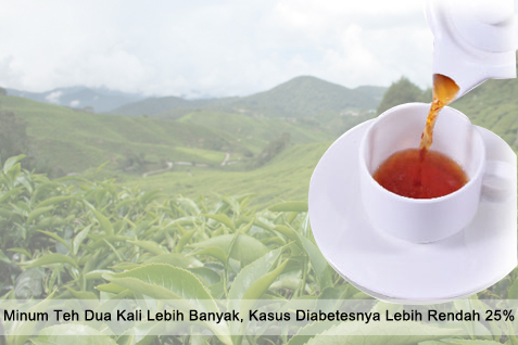 Minum Teh Dua Kali Lebih Banyak, Kasus Diabetesnya Lebih Rendah 25%