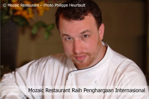 Mozaic Restaurant Raih Penghargaan Internasional