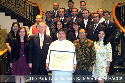 The Park Lane Hotel Terima Sertifikasi HACCP dari Mbrio